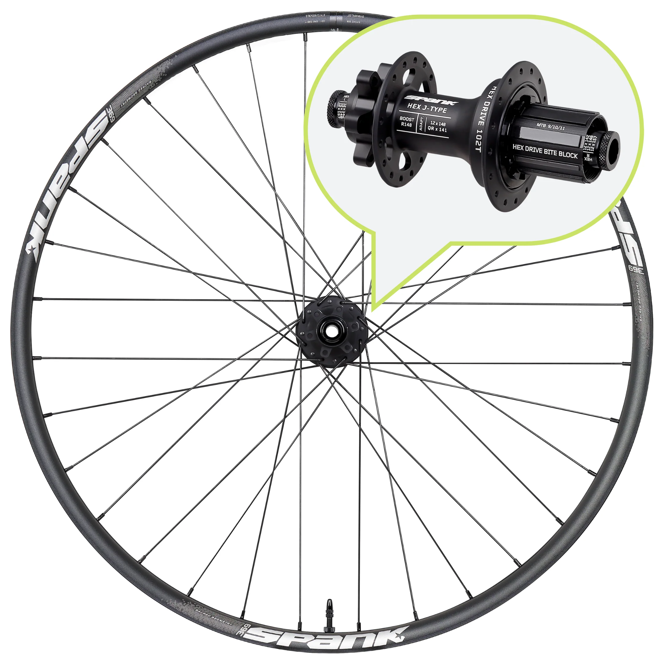 SPANK SPIKE 369 Rear Wheel - Image 3