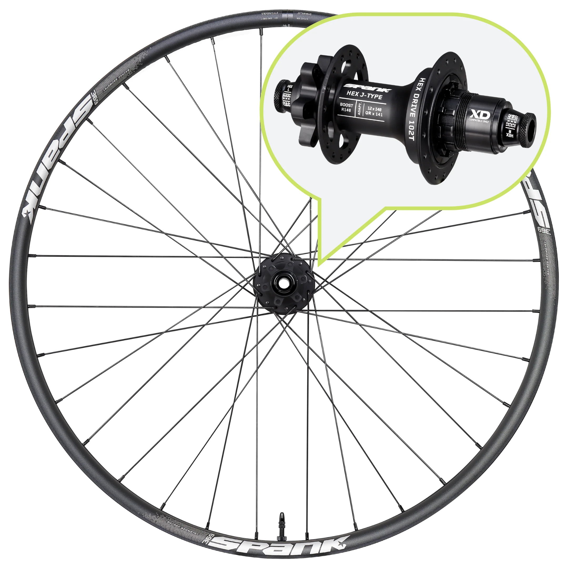 SPANK SPIKE 369 Rear Wheel - Image 5