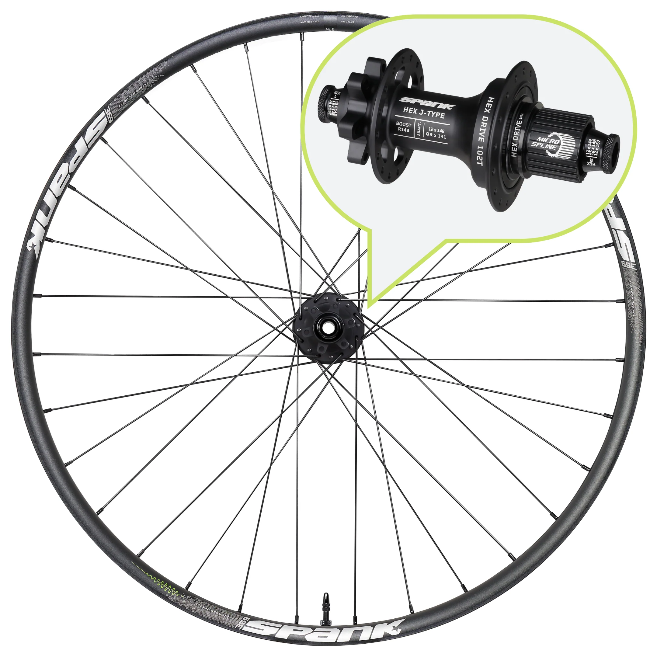 SPANK SPIKE 369 Vibrocore™ REAR Wheel - Image 6