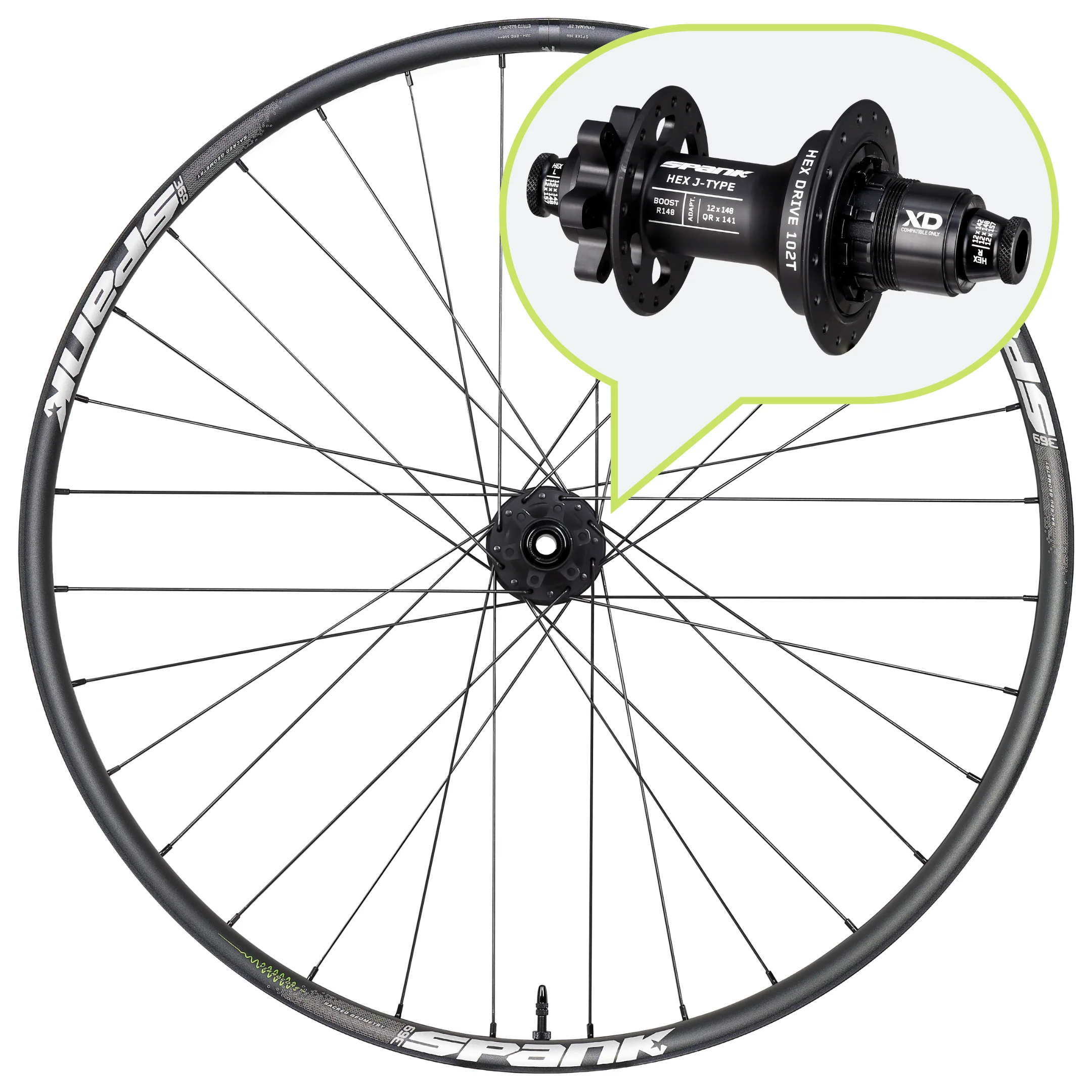 SPANK SPIKE 369 Vibrocore™ REAR Wheel - Image 7